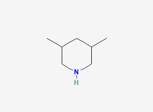 Two-dimensional chemical structure of 3,5-Dimethylpiperidine