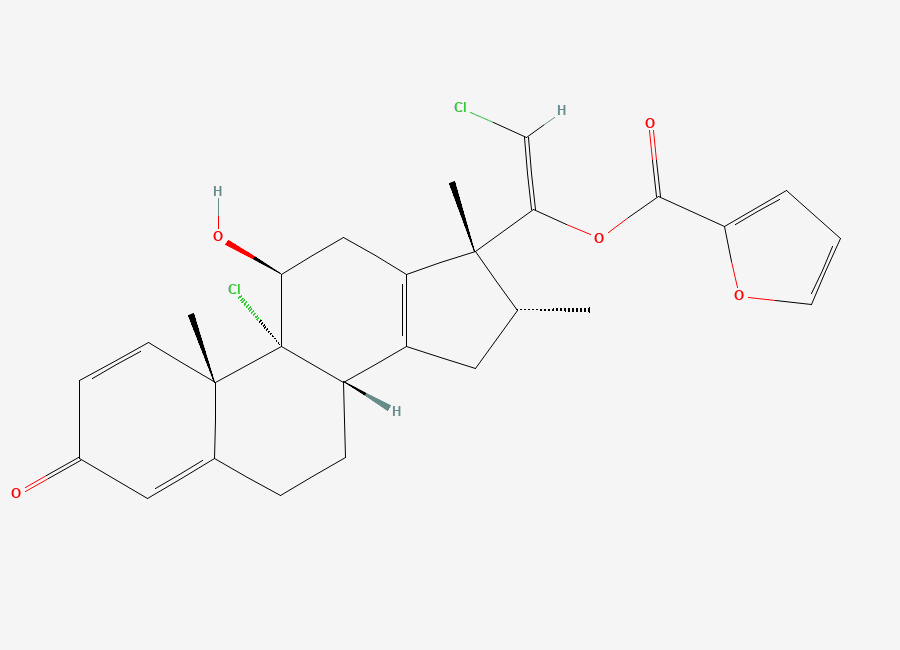 Two-dimensional chemical structure of Mometasone Furoate Impurity 74