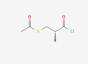Two-dimensional chemical structure of Captopril Related Compound 5, CAS 74345-73-6