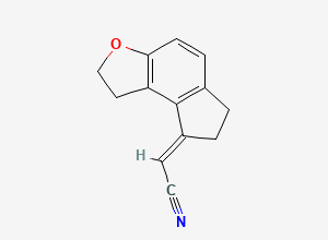 Two-dimensional chemical structure of Ramelteon Cyano Impurity, CAS 196597-79-2
