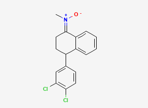 Two-dimensional chemical structure of Sertraline N-Oxide, CAS 209473-00-7