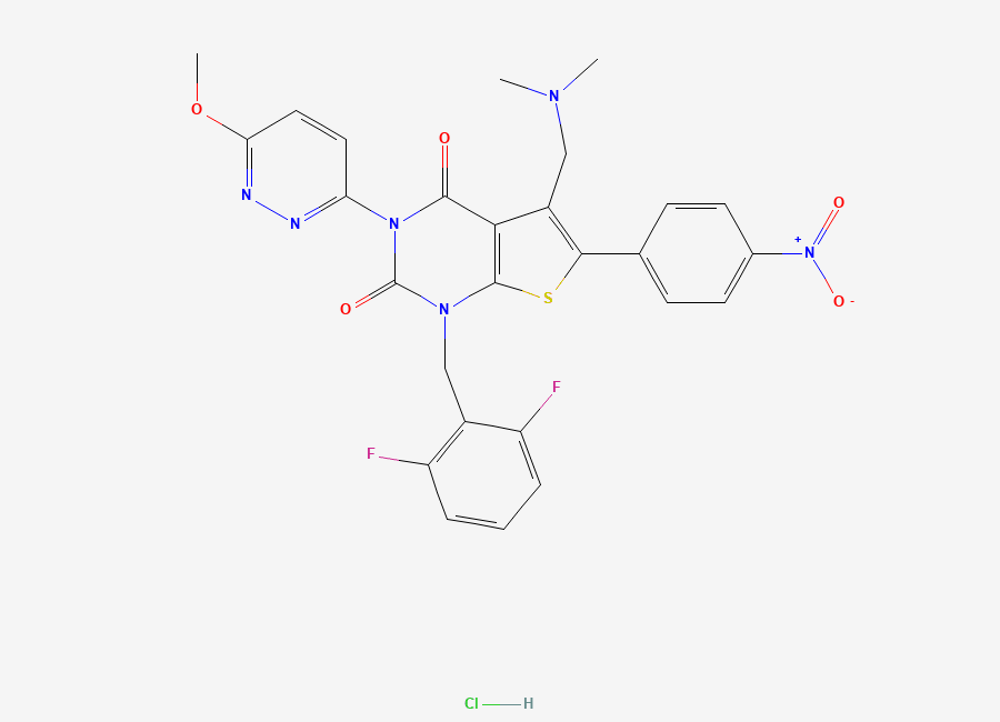 Two-dimensional chemical structure of Relugolix Impurity 171