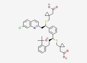 Two-dimensional chemical structure of Montelukast EP Impurity D Isomer