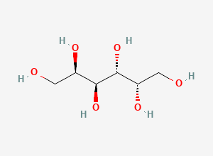 Two-dimensional chemical structure of Lactitol Monohydrate EP Impurity D/ Galactitol/ Dulcitol, CAS 608-66-2