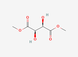 Two-dimensional chemical structure of (+)-Dimethyl L-Tartrate, CAS 608-68-4