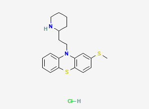 Two-dimensional chemical structure of Thioridazine EP Impurity F / Thioridazine Related Compound F / Northioridazine (HCl Salt), CAS 13002-81-8