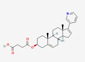 Two-dimensional chemical structure of Abiratetone Succinate, CAS 1629778-77-3