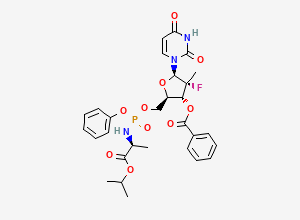 Two-dimensional chemical structure of Sofosbuvir impurity H