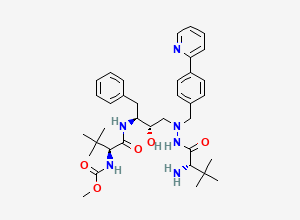 Two-dimensional chemical structure of Atazanavir metabolite M5, CAS 1028634-76-5