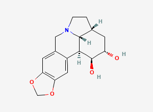 Two-dimensional chemical structure of Dihydrolycorine