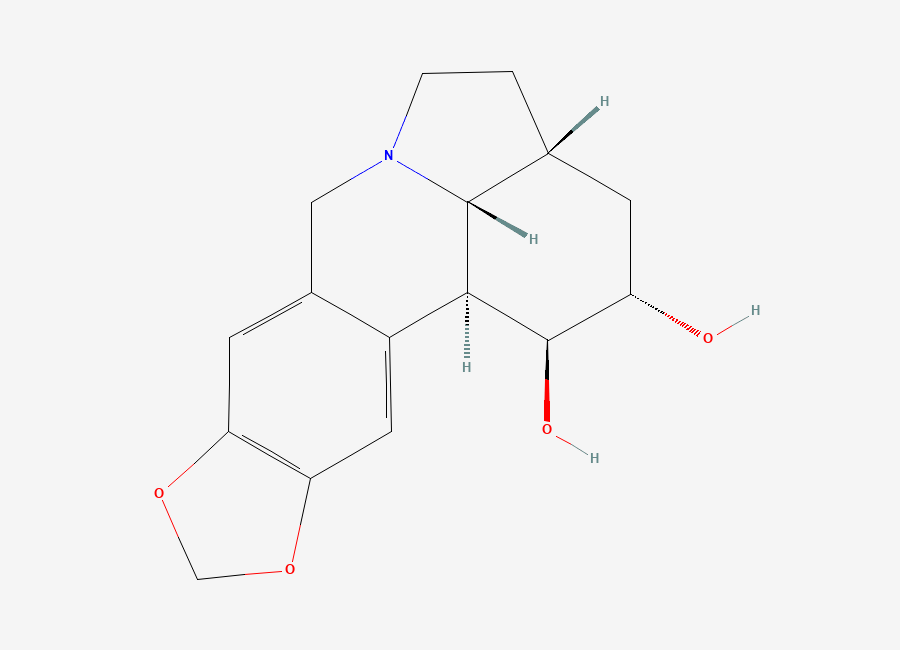 Two-dimensional chemical structure of Dihydrolycorine