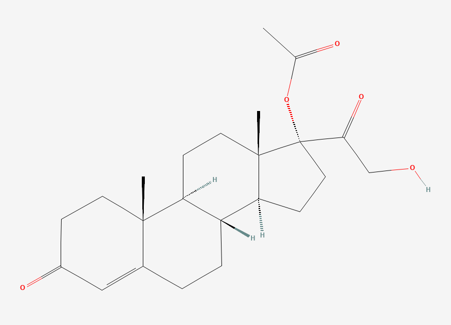 Two-dimensional chemical structure of Clascoterone Impurity 3, CAS 19357-45-0