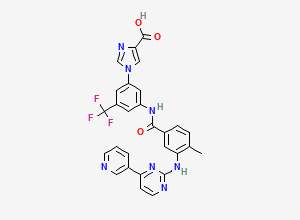 Two-dimensional chemical structure of Nilotinib metabolite P36.5, CAS 1807607-72-2