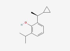 Two-dimensional chemical structure of (S)-Cipepofol