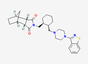 Two-dimensional chemical structure of S,S-Endo-lurasidone HCl, CAS 1318074-27-9