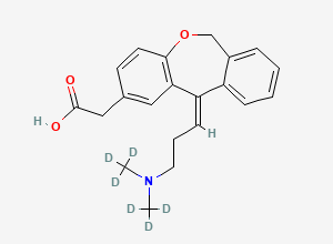 Two-dimensional chemical structure of Olopatadine Nitroso D6, CAS 1231979-85-3