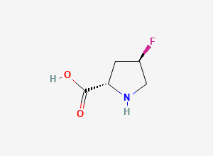 Two-dimensional chemical structure of (4R)-4-Fluoro-L-proline