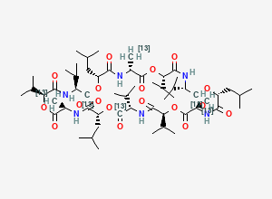 Two-dimensional chemical structure of 13C6-cereulide
