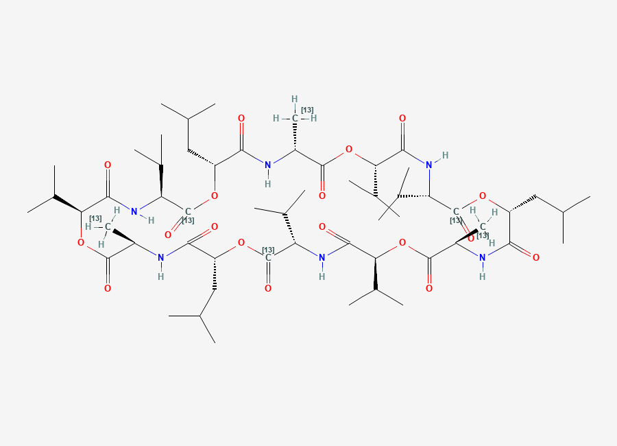 Two-dimensional chemical structure of 13C6-cereulide