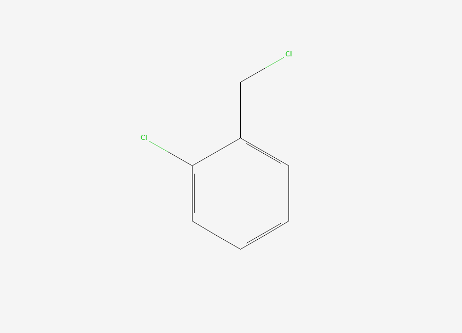 Two-dimensional chemical structure of 2-Chlorobenzyl Chloride, CAS 611-19-8