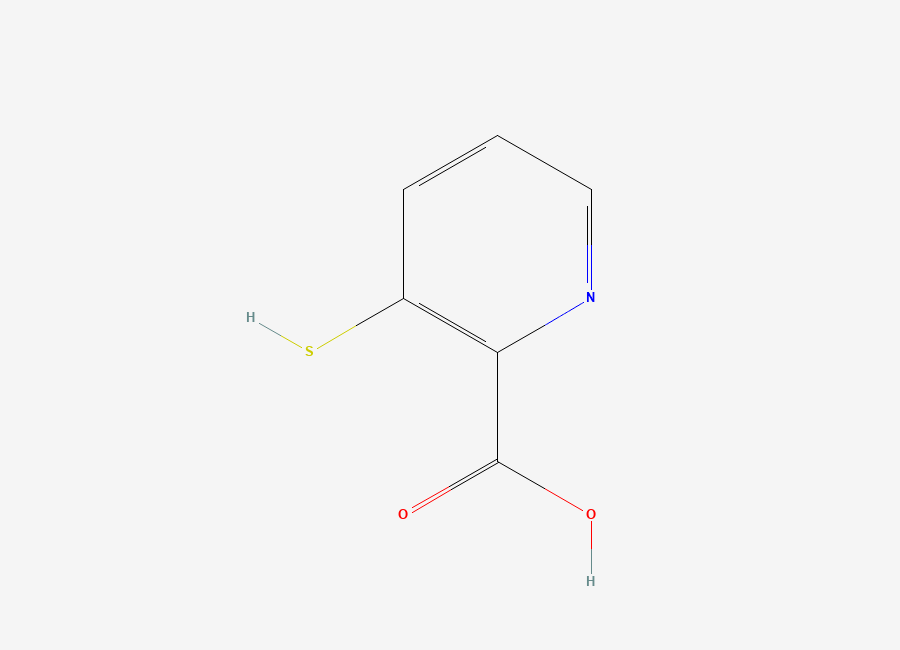 Two-dimensional chemical structure of 3-Mercaptopicolinic acid