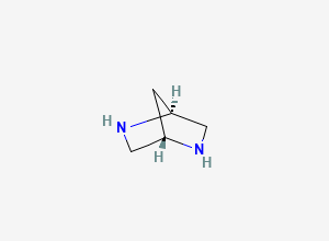 Two-dimensional chemical structure of (1S,4S)-2,5-Diazabicyclo[2.2.1]heptane