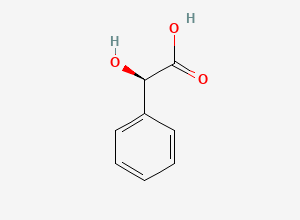 Two-dimensional chemical structure of Sertraline EP Impurity E/ Sertraline BP Impurity E/ R-Mandelic acid/ D-Mandelic Acid, CAS 611-71-2