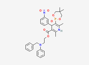 Two-dimensional chemical structure of Efonidipine