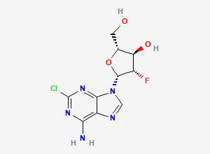 Two-dimensional chemical structure of Clofarabine, CAS 123318-82-1
