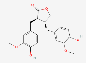 Two-dimensional chemical structure of (-)-Matairesinol