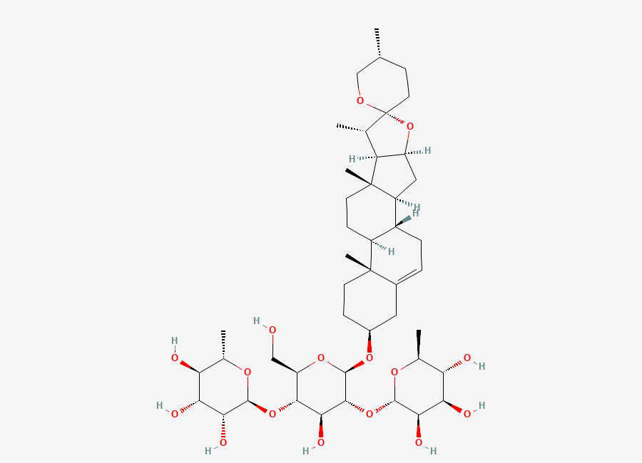 Two-dimensional chemical structure of (+)-Dioscin