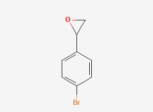 Two-dimensional chemical structure of 2-(4-Bromophenyl)oxirane