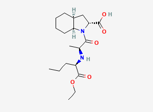 Two-dimensional chemical structure of 1'',2-Di-epi-perindopril, (1''R,2R)-