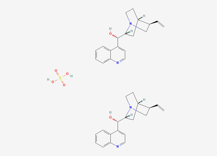 Two-dimensional chemical structure of Cinchonine Sulfate, CAS 5949-16-6