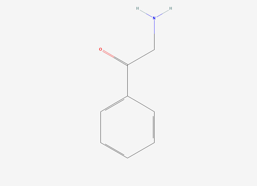 Two-dimensional chemical structure of Phenacylamine