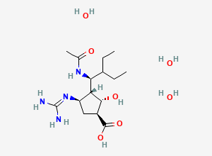 Two-dimensional chemical structure of Peramivir trihydrate
