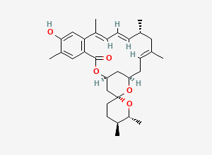 Two-dimensional chemical structure of Milbemycin Oxime Impurity 14