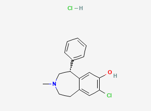 Two-dimensional chemical structure of SCH-23390 hydrochloride