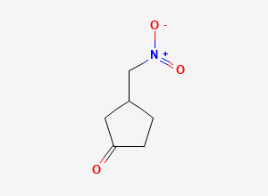 Two-dimensional chemical structure of 3-(Nitromethyl)cyclopentanone