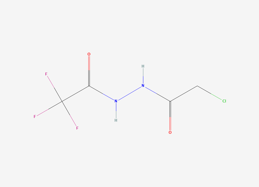 Two-dimensional chemical structure of N'-(Chloroacetyl)-2,2,2-trifluoroacetohydrazide