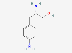 Two-dimensional chemical structure of Zolmitriptan Aminopropanol Impurity, CAS 726134-79-8