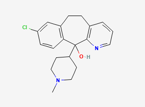 Two-dimensional chemical structure of Loratadine Related Compound D / Loratadine Hydroxy Deacyl Analog, CAS 38089-93-9