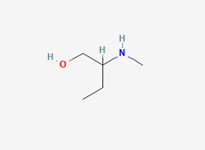 Two-dimensional chemical structure of 2-(Methylamino)butan-1-ol, CAS 27646-79-3