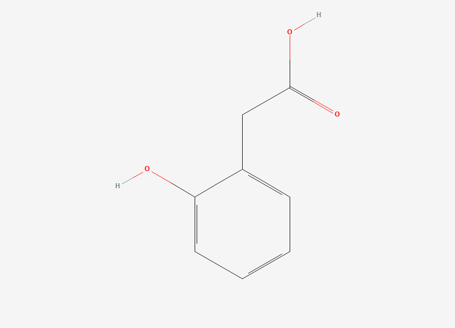 Two-dimensional chemical structure of (2-Hydroxyphenyl)acetic acid