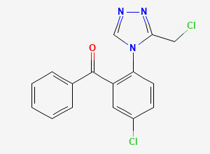Two-dimensional chemical structure of Estazolam Related Compound A, CAS 37945-06-5