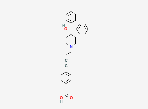 Two-dimensional chemical structure of Fexofenadine impurity D, CAS 832088-68-3
