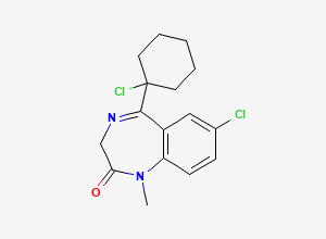 Two-dimensional chemical structure of Tetrazepam EP Impurity D (Free Base), CAS 28781-62-6