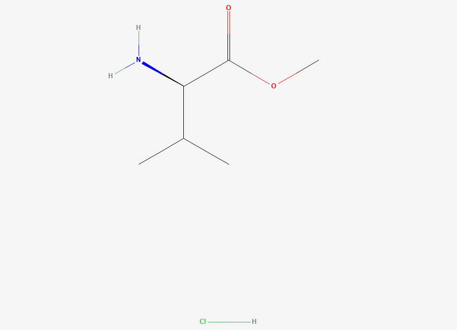 Two-dimensional chemical structure of Methyl D-valinate hydrochloride