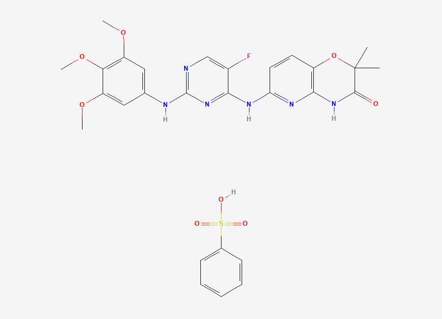 Two-dimensional chemical structure of R406 Benzenesulfonate