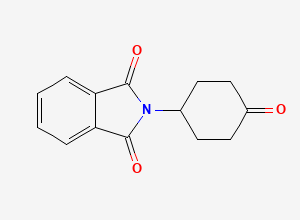 Two-dimensional chemical structure of N-(4-Oxocyclohexyl) Phthalimide, CAS 104618-32-8